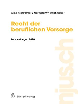 cover image of Recht der beruflichen Vorsorge